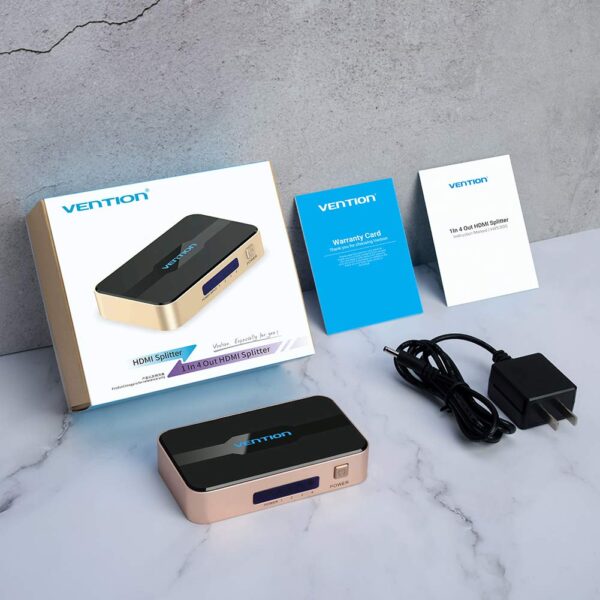 Vention HDMI 1 in 4 out adapter durable design

