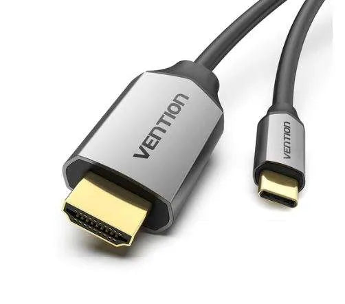 4K Vention USB-C to HDMI 2m braided cable black Kenya
