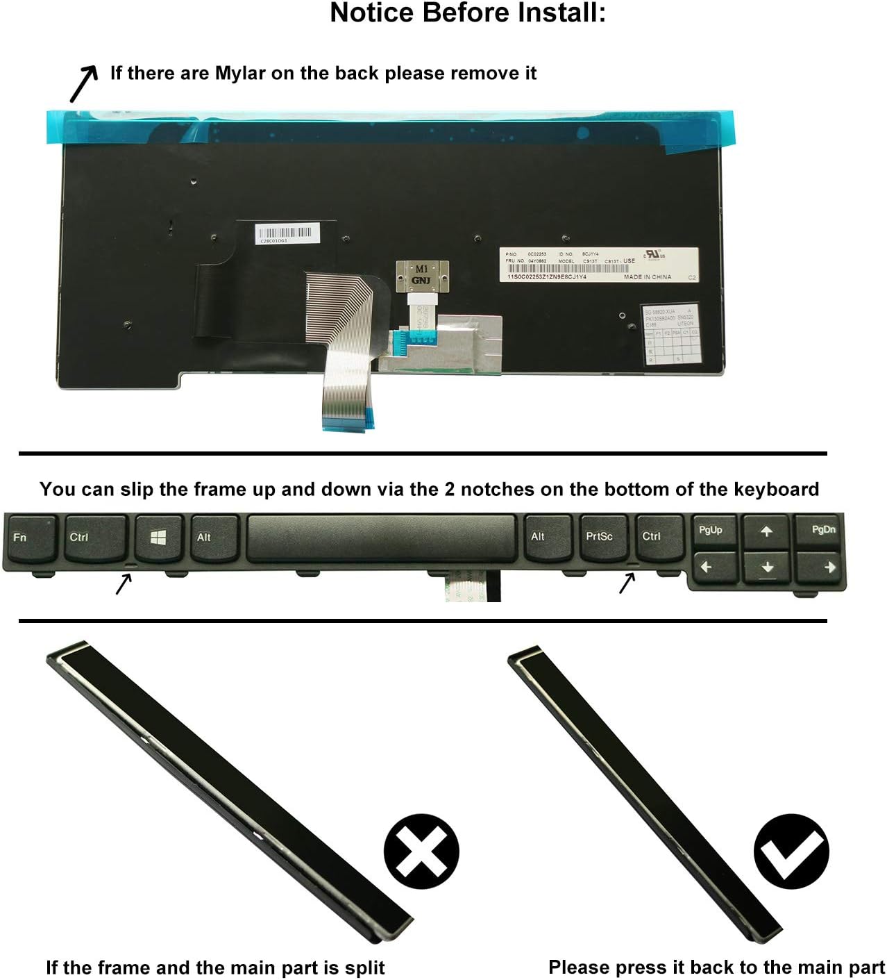 Lenovo ThinkPad T440s T450s laptop keyboard for sale Kenya

