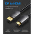 Black HDMI cable 1.5m for gaming and streaming
