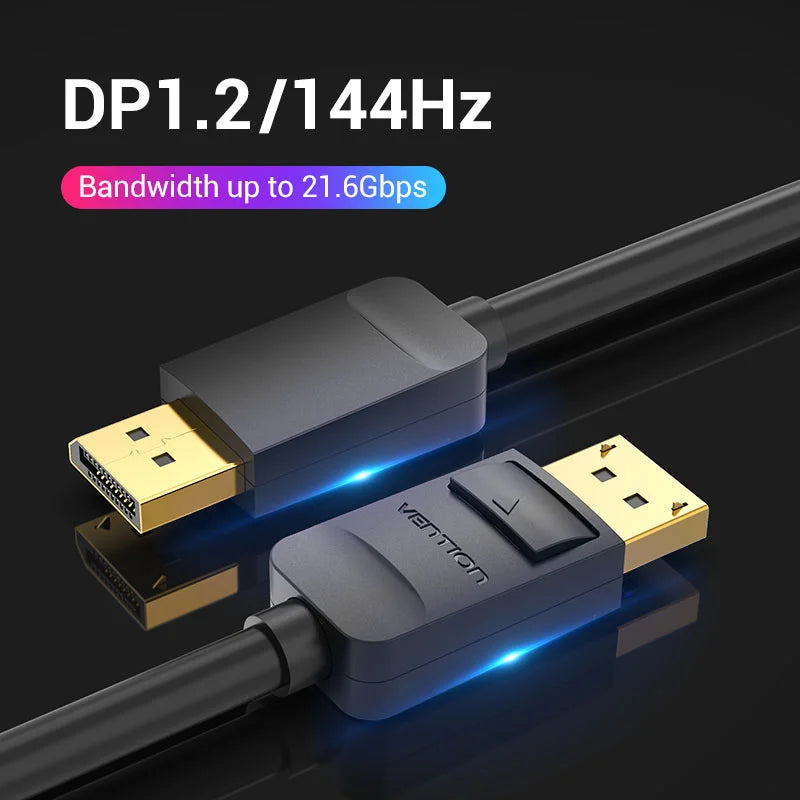 High-speed USB-C to DisplayPort adapter cable for laptops
