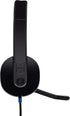 High-quality USB headset with noise-cancelling microphone
