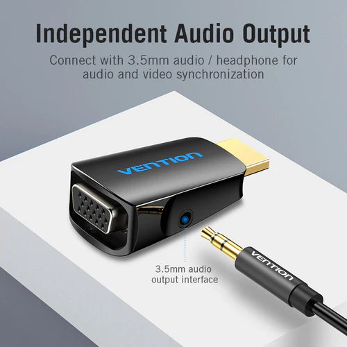  Vention HDMI to VGA Audio Adapter for PC

