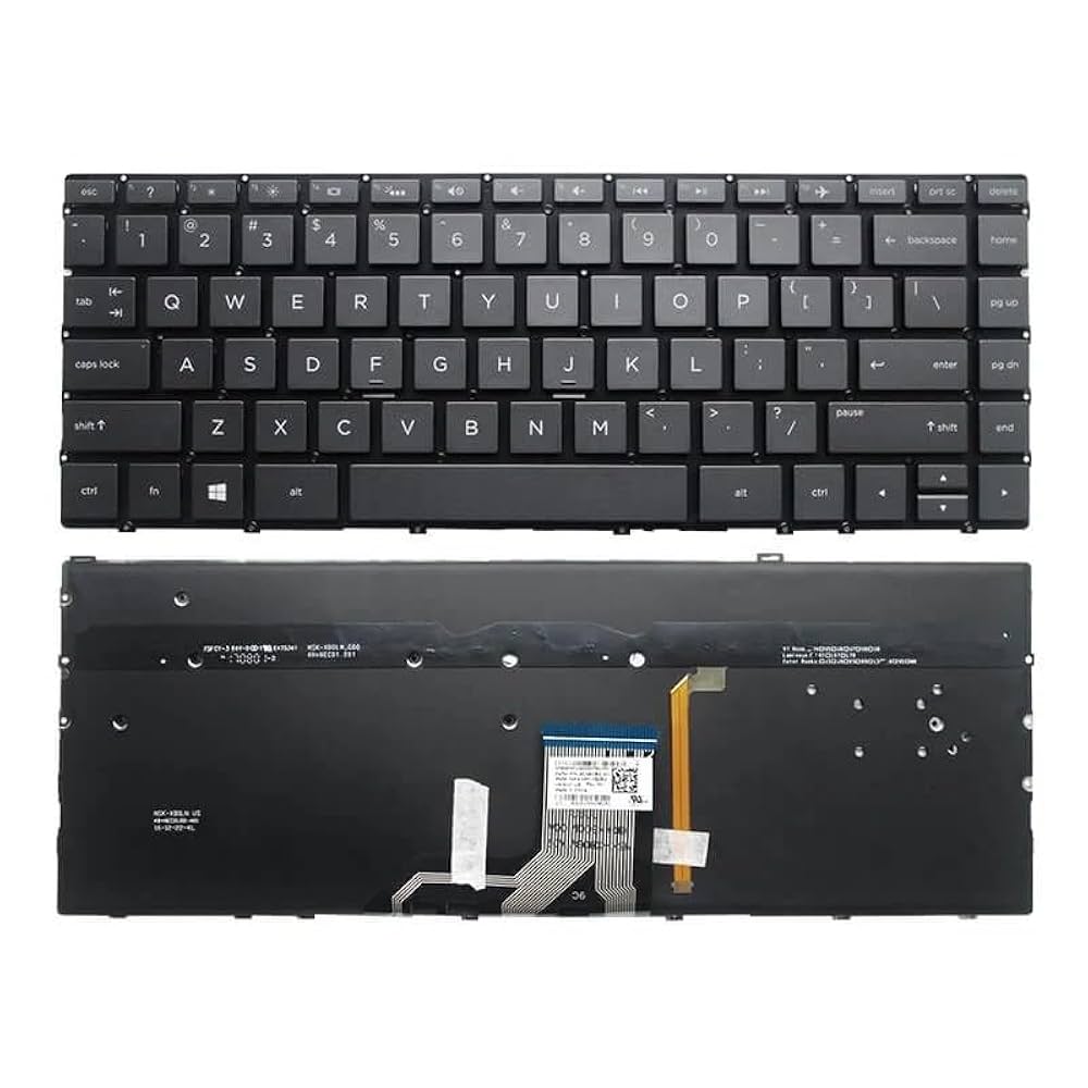 OEM keyboard for HP EliteBook 755 G4, silver frame, precise layout
