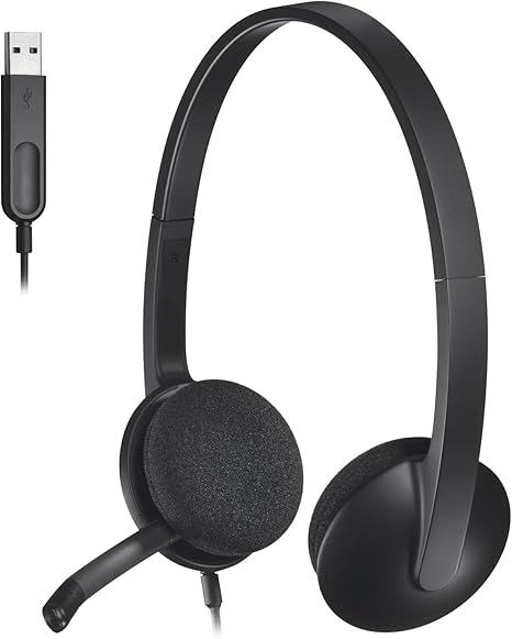 Ergonomic Logitech H340 headset for PC and laptop
