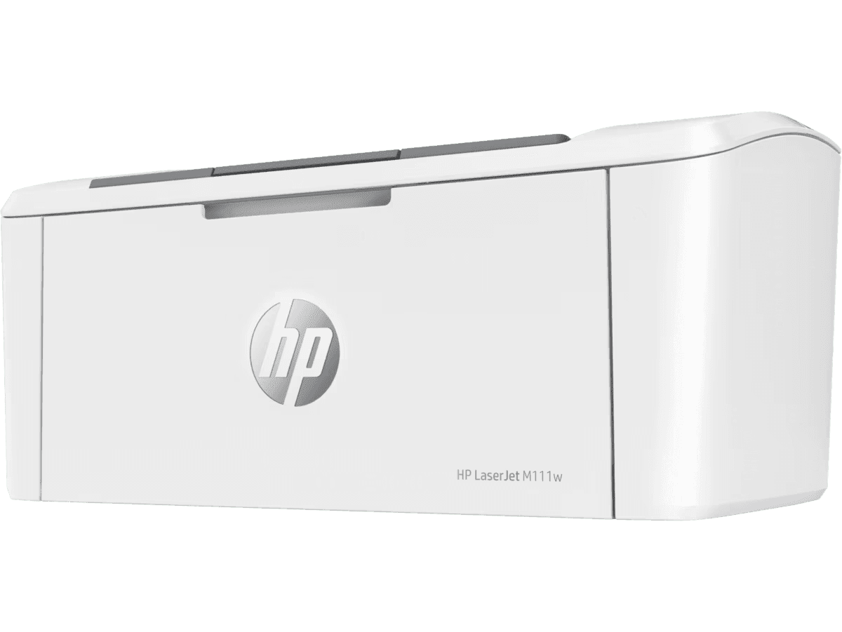 Compact HP LaserJet M111w printer for wireless and USB printing 
