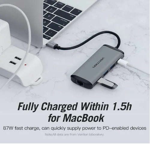 Vention USB-C 8 Port Docking Hub
