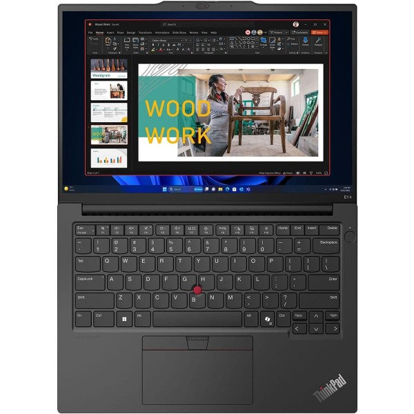 Lenovo ThinkPad E14 Gen 6 backlit keyboard with fingerprint reader
