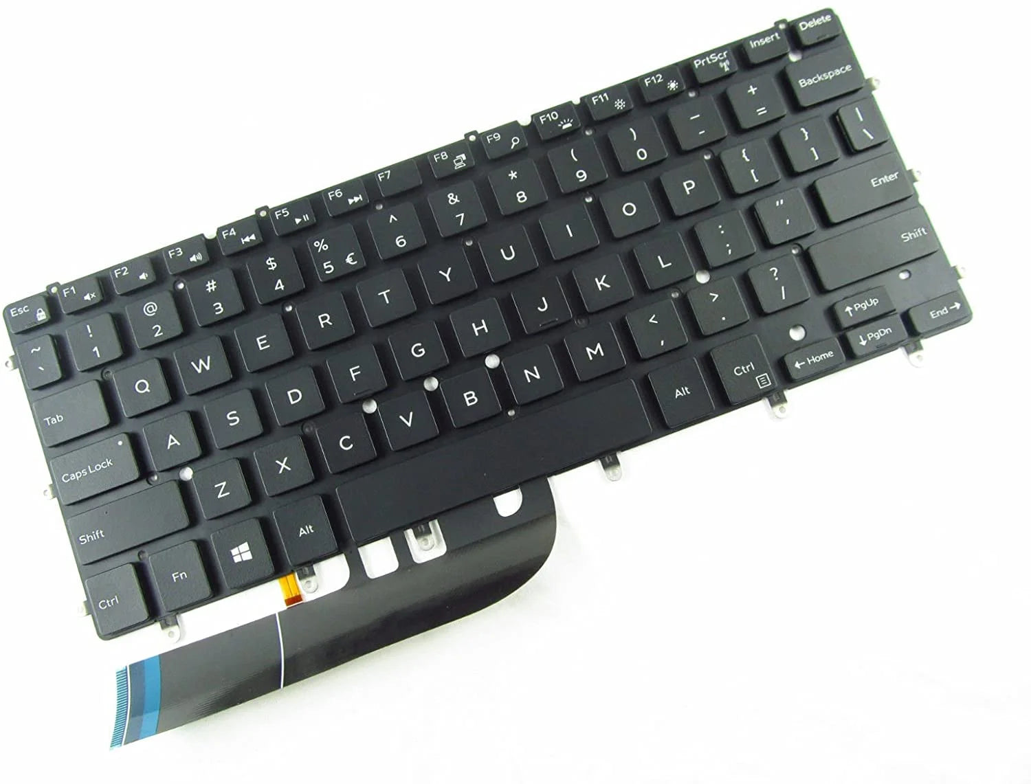 Replacement keyboard for Dell 13.3" XPS 9350 with LED lighting
