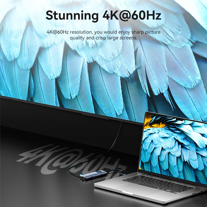 Vention 9-in-1 USB-C hub for laptops and tablets
