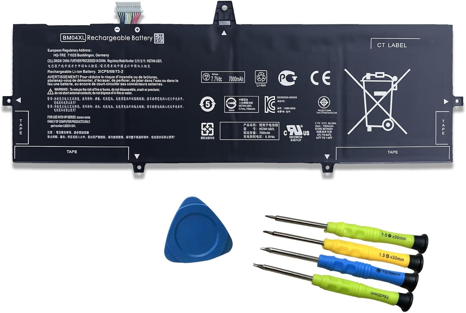 Genuine HP L02478-855 battery