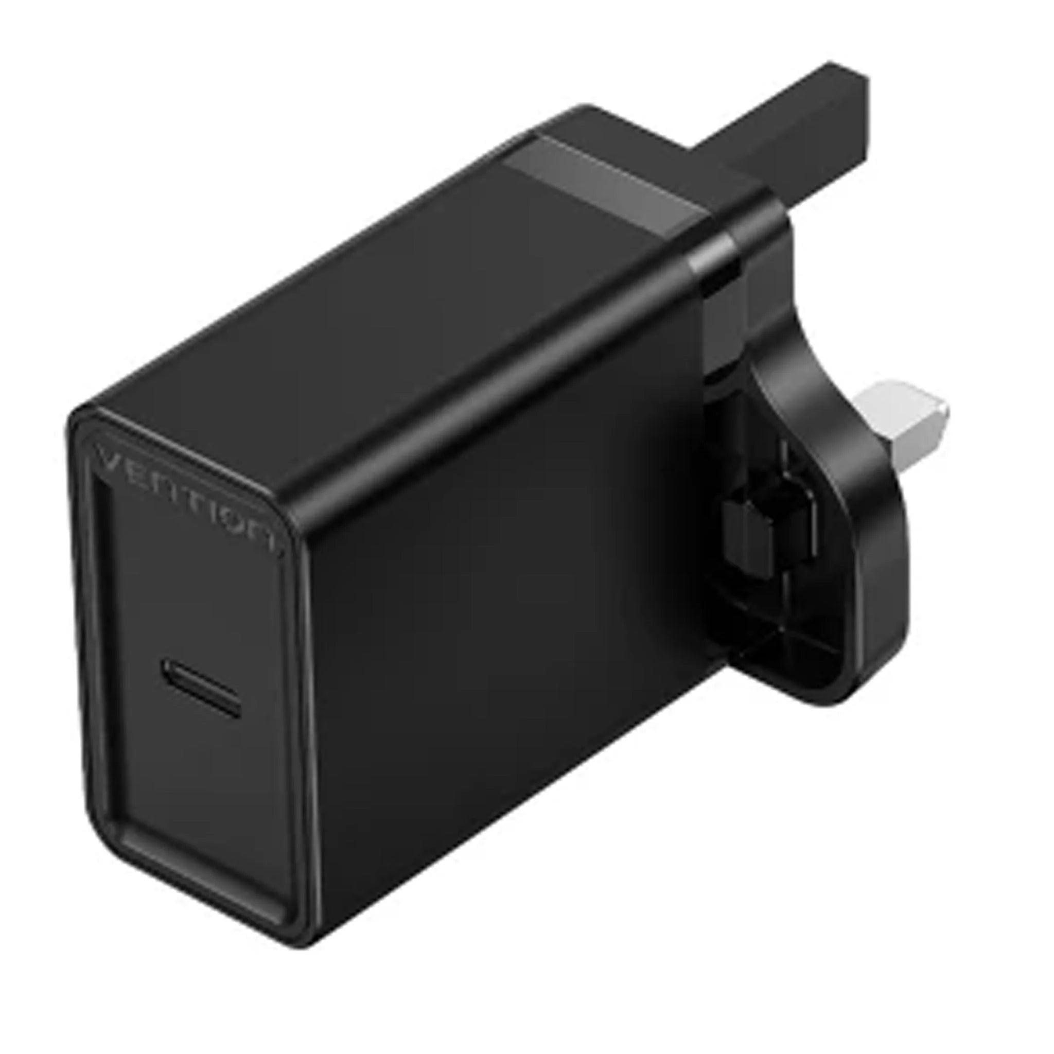 Vention 1-Port USB Wall Charger 12W UK Plug Black
