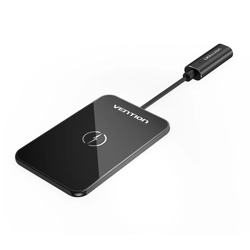 Vention 15W Wireless Charger Ultra-thin Mirrored Surface Black