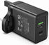Vention Two-Port USB Wall Charger 18W+18W UK Plug Black