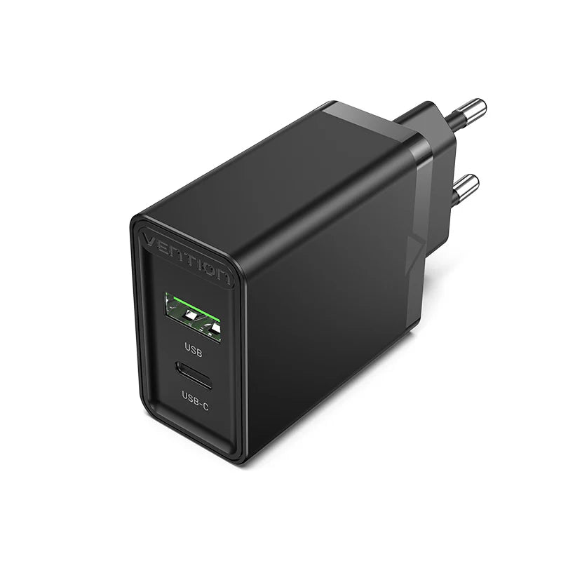 Vention USB-A and USB-C Wall Charger