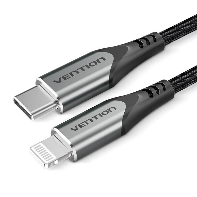 Vention USB-C to Lightning Cable 1.5M Gray Aluminum Alloy