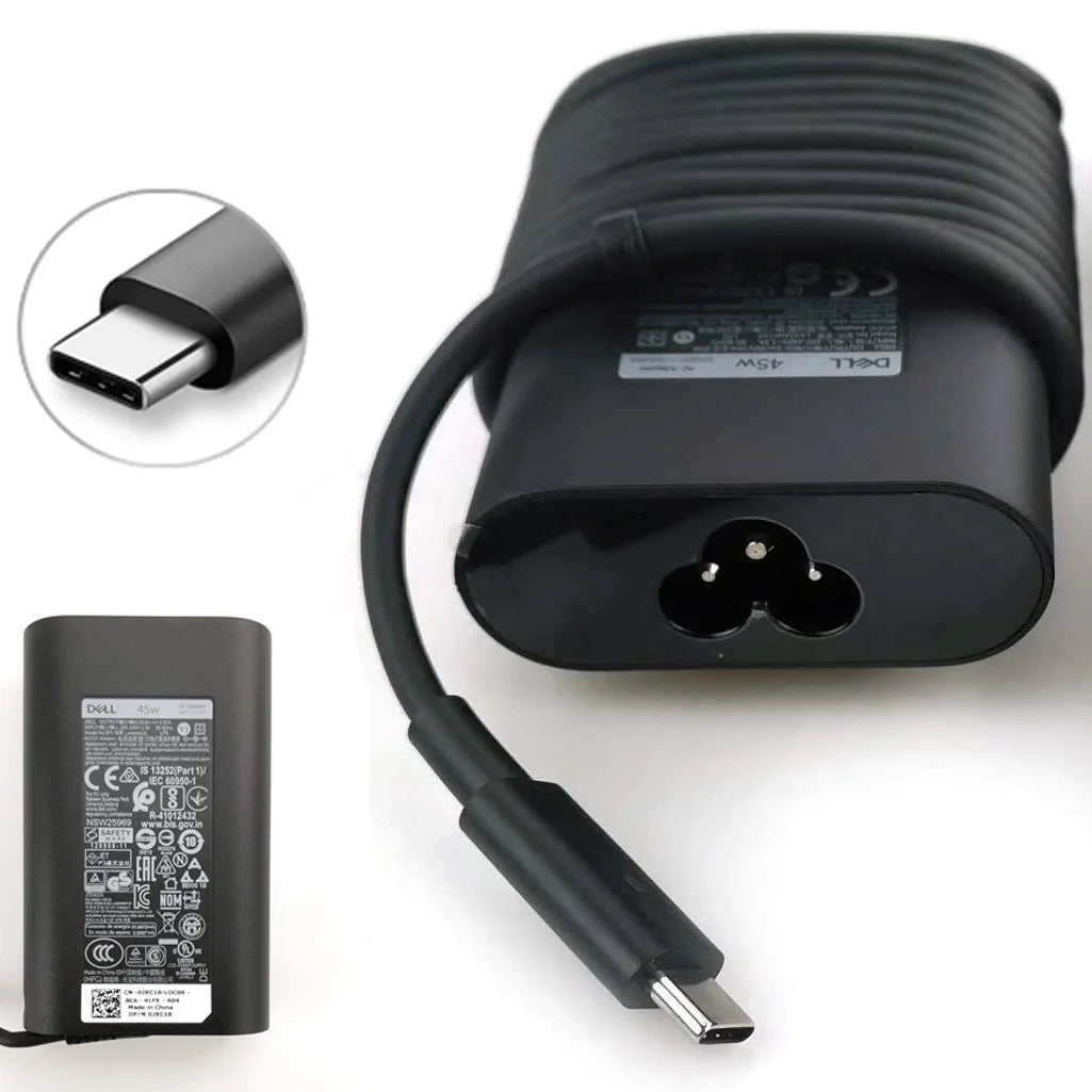 Original Dell Inspiron / Vostro / Latitude / XPS 65W USB Type C Charger