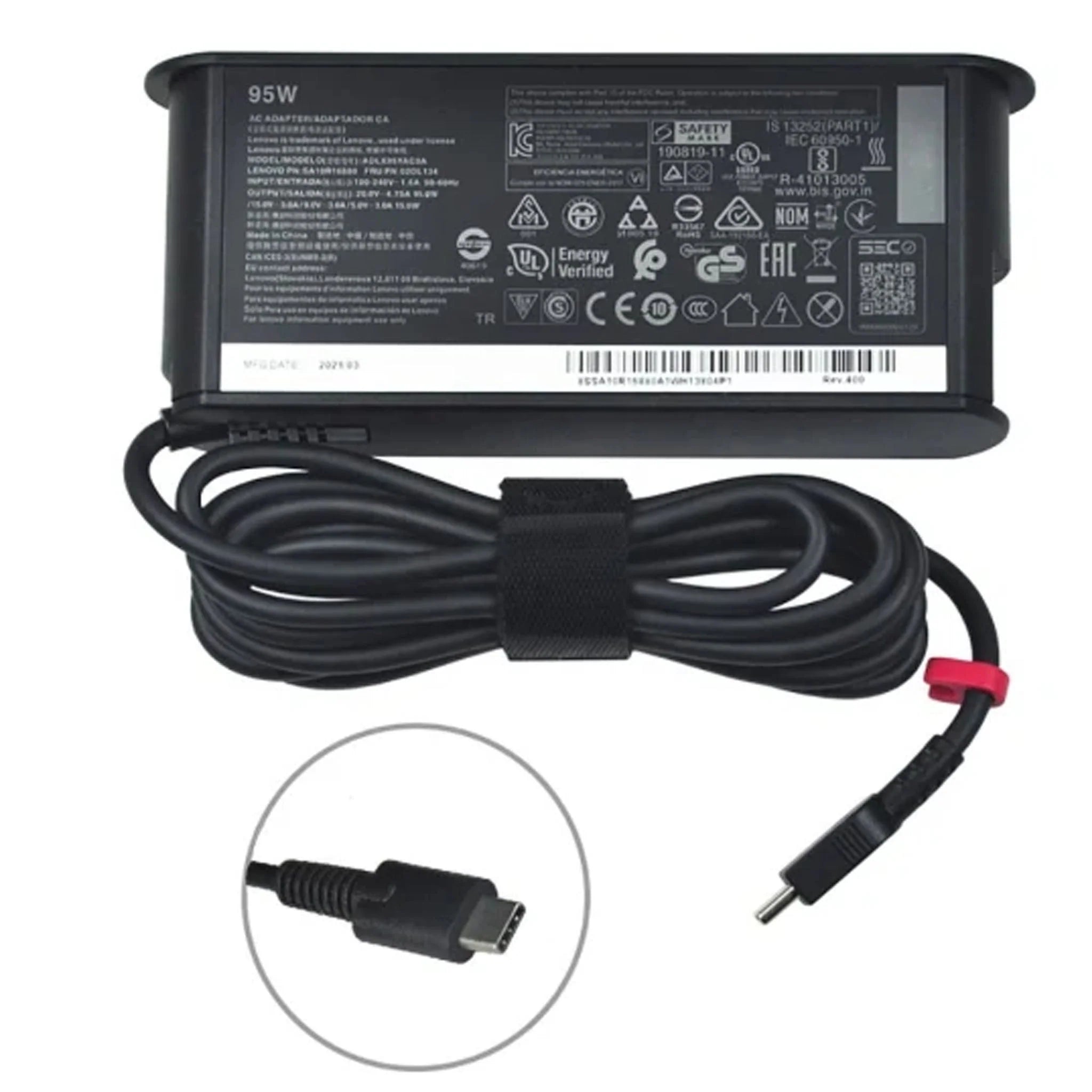 Original Lenovo 20V 4.75A TypeC 95W Charger
