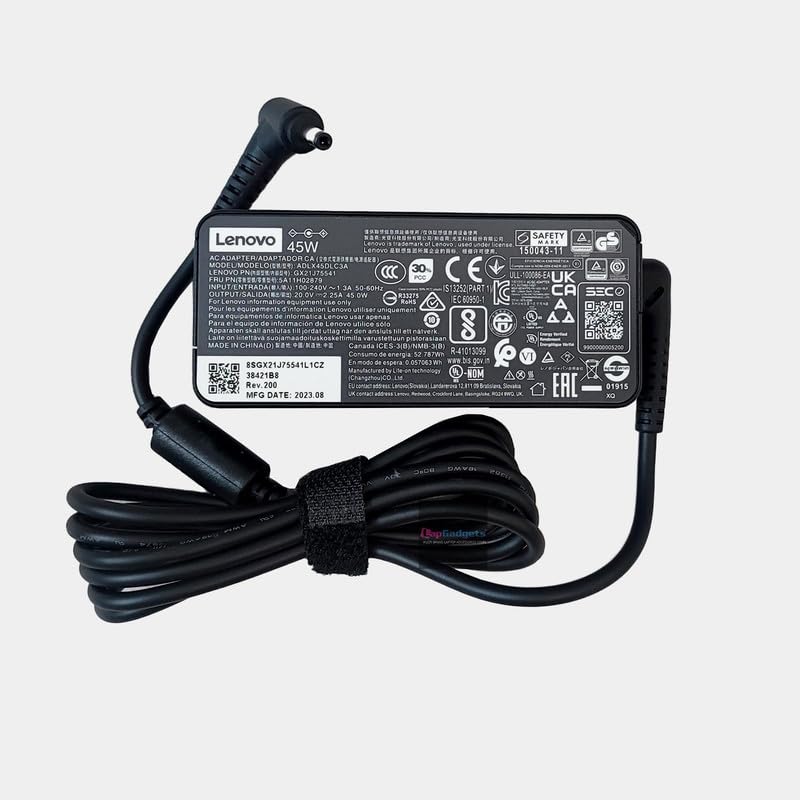 Original Lenovo 20V 2.25A 45W small pin Charger