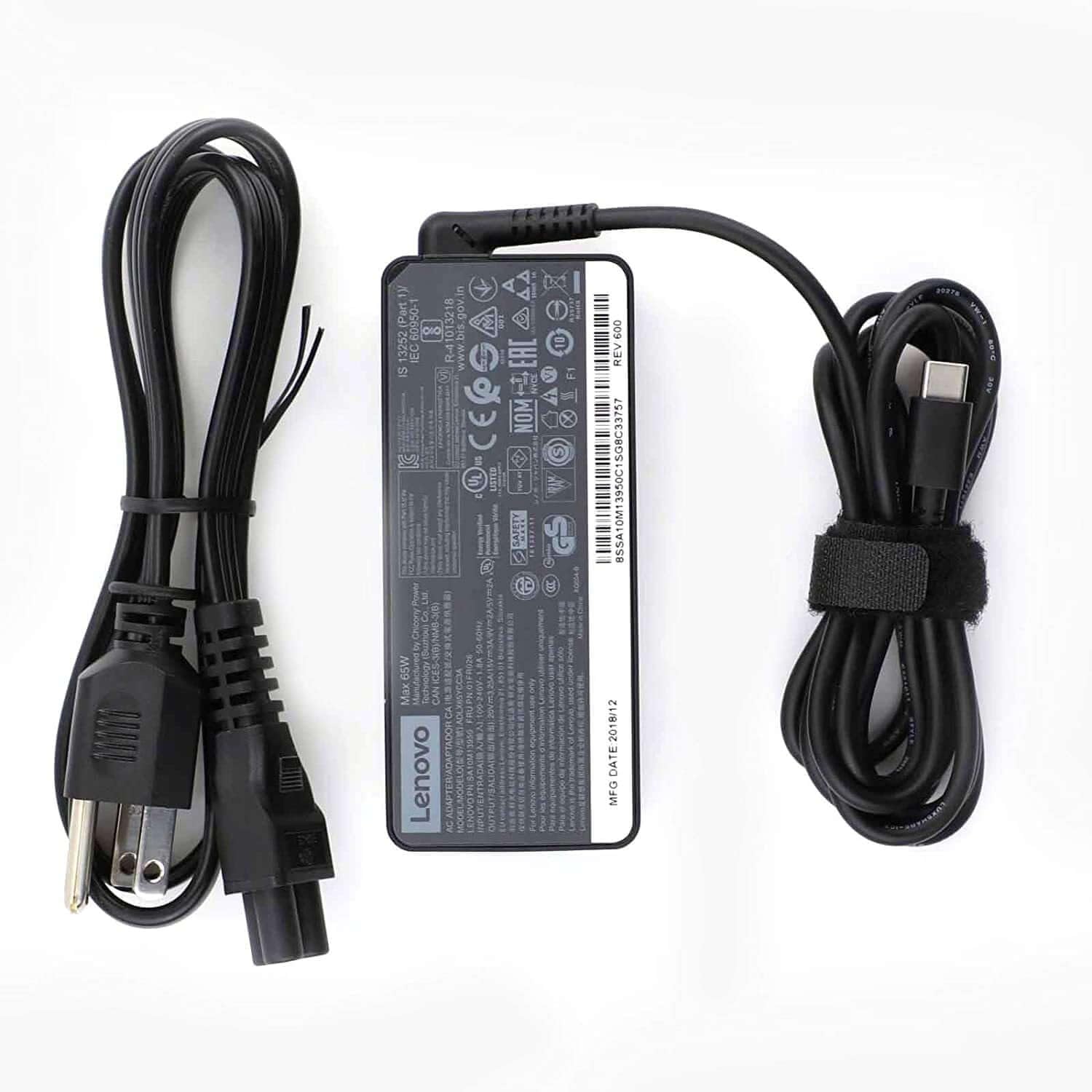 Original Lenovo USB Type C 20V 3.25A Charger