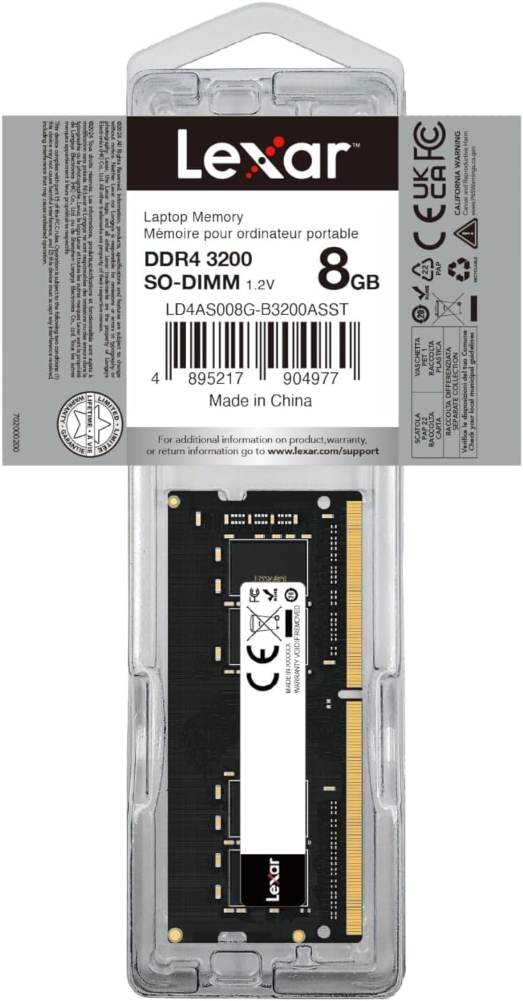 Lexar Laptop RAM DDR4 8GB 3200